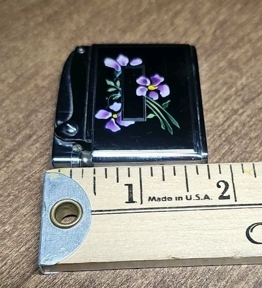 ronson adonis lighter Vintage Purple Flower