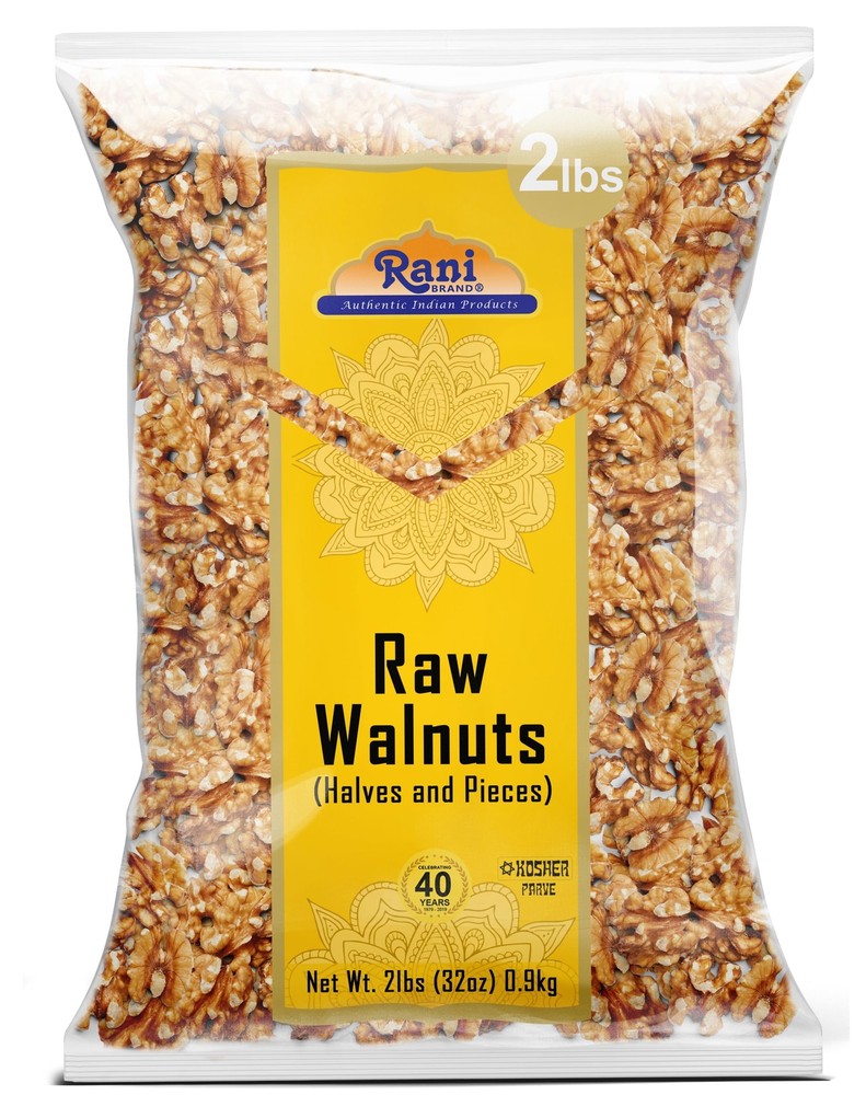 Rani Raw Walnuts, Halves and Pieces 32oz (2lbs) 908g