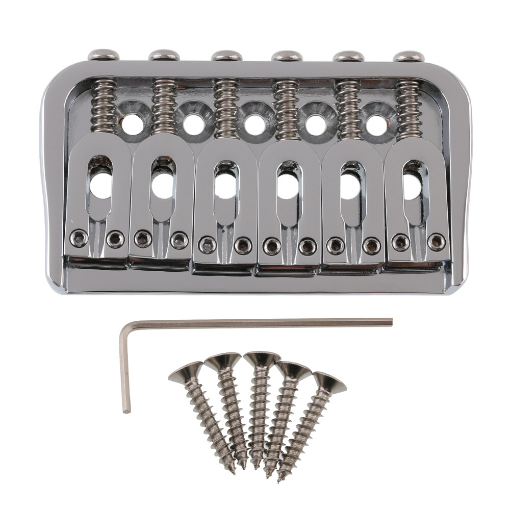 Guitar Fixed Bridge Hardtail Bridge for 6 String Electric Guitar