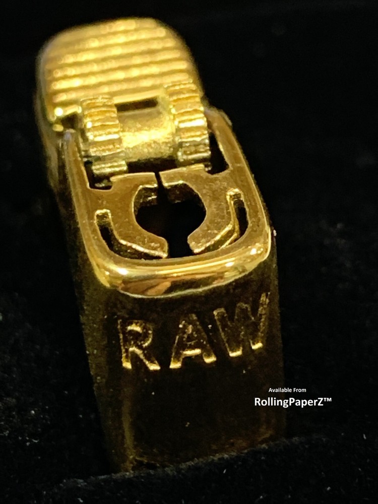 RAW Rolling Papers GOLD LIGHTER RING SIZE 11