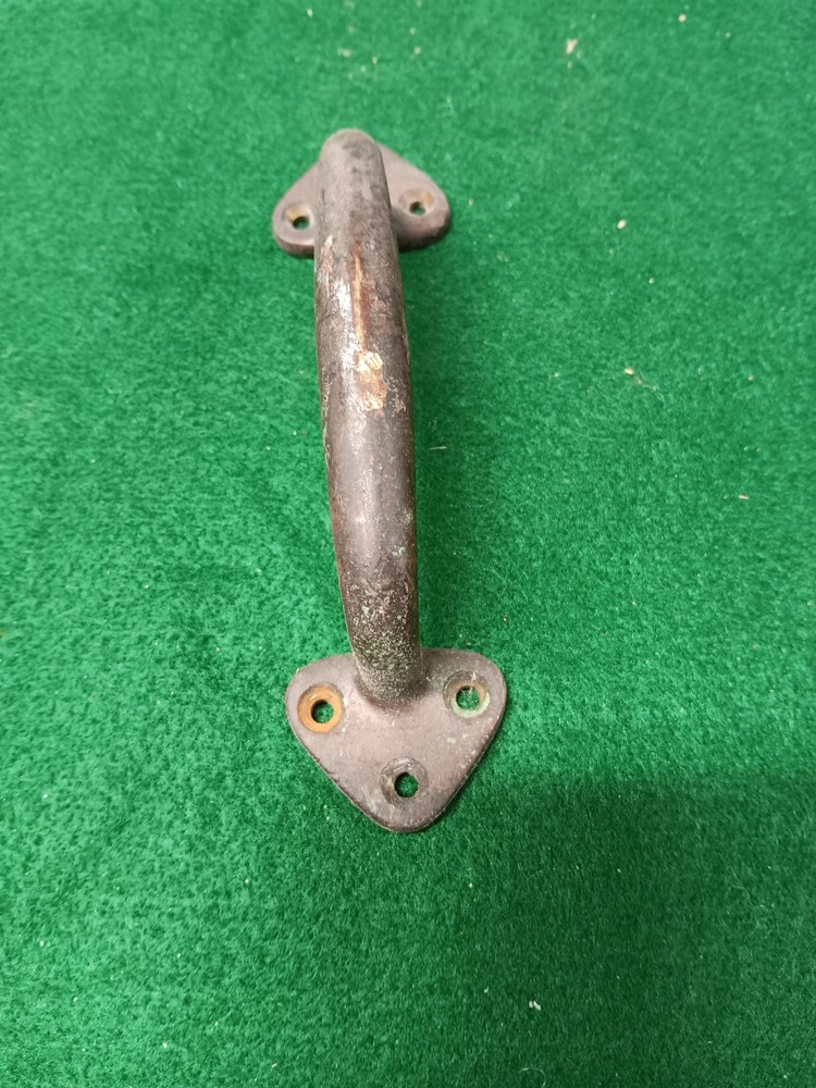 vintage heavy brass door pull