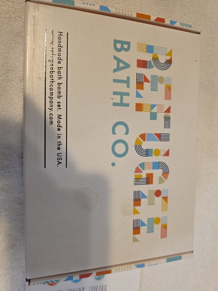 Refugee Bath Co. 12 Bath Bombs Handmade Bath Bomb Gift Set New