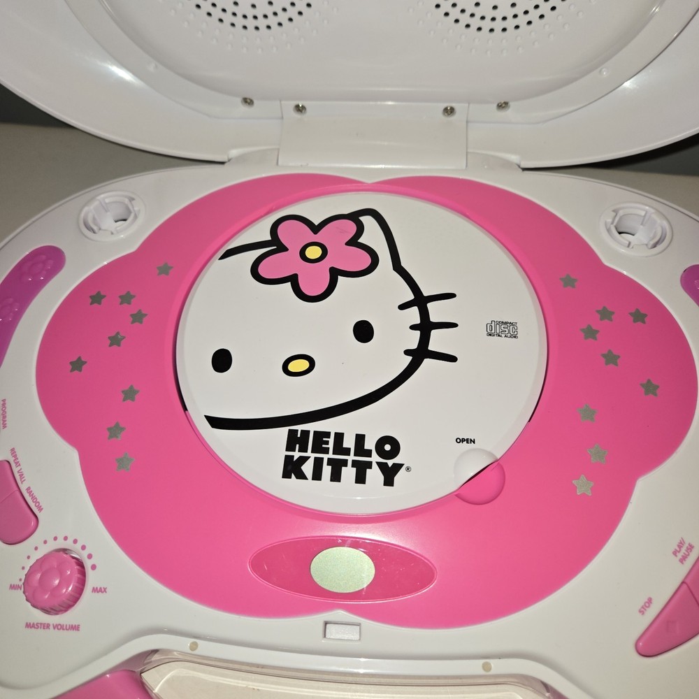 Hello Kitty KT2003B Karaoke System CD Player with 1 Microphone - Tested Working