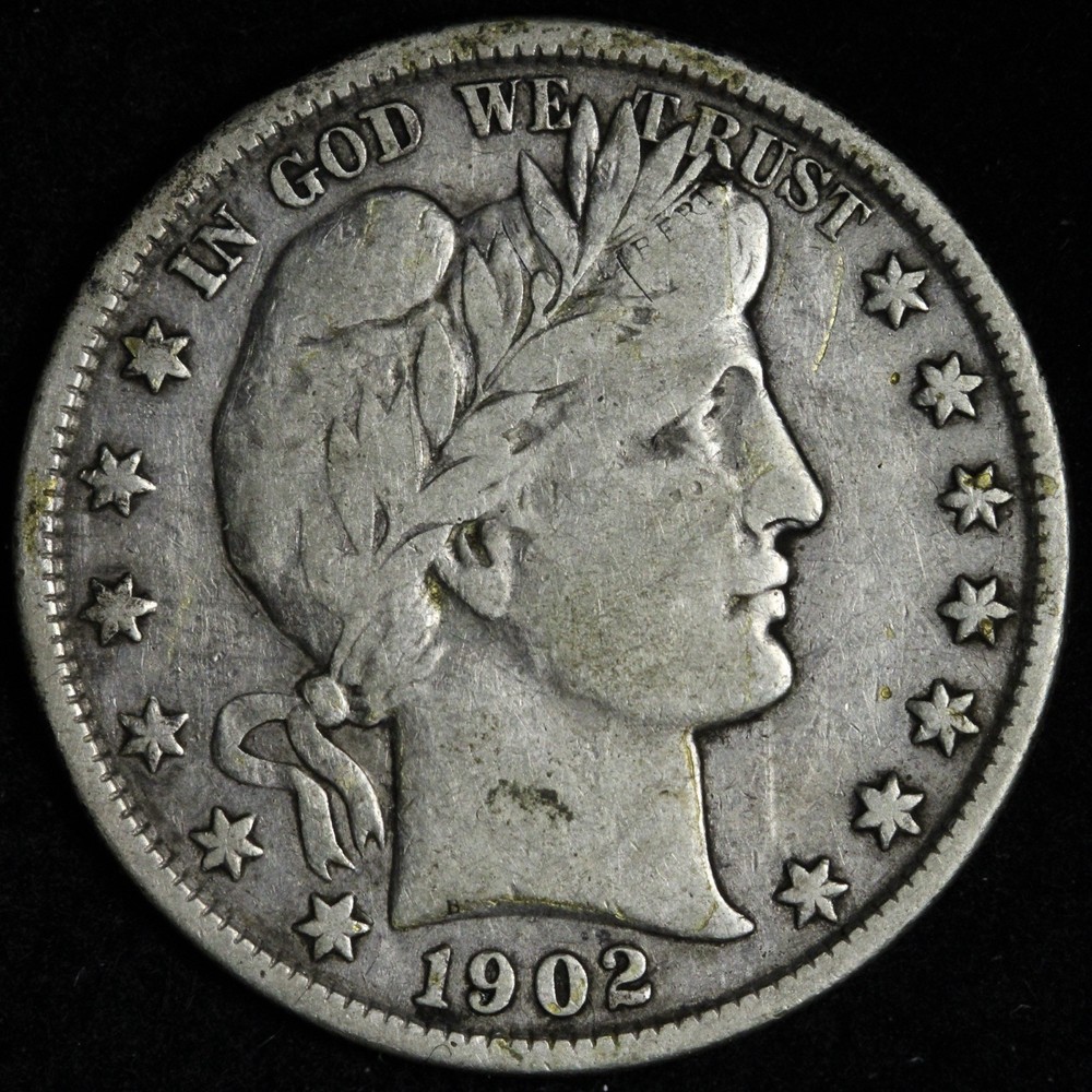 1902 Barber Silver Half Dollar FINE+ E202 TRUX