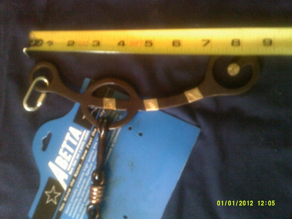 Bit Abetta 3 piece with Copper Twisted Dog Bone Mouth 5 1/4"