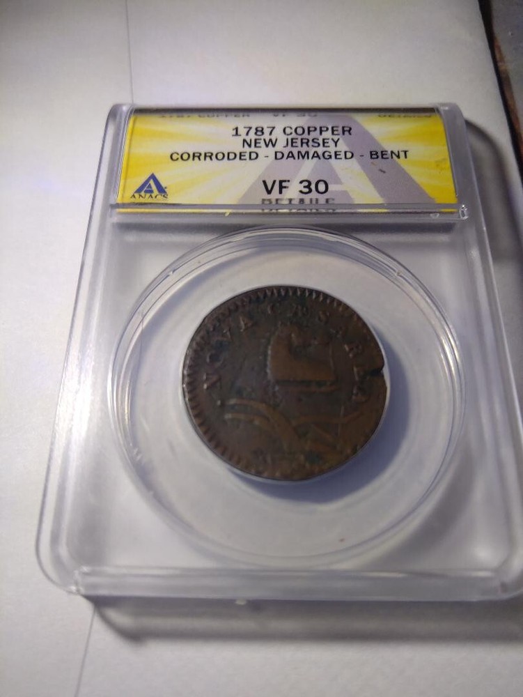 1787 new jersey colonial copper