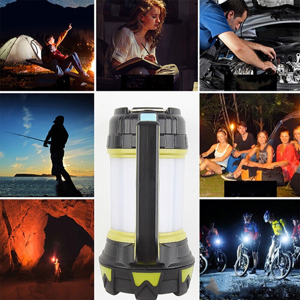 LED Camping Lantern USB Rechargeable Camping Tent Light Lamp Flashlight Portable