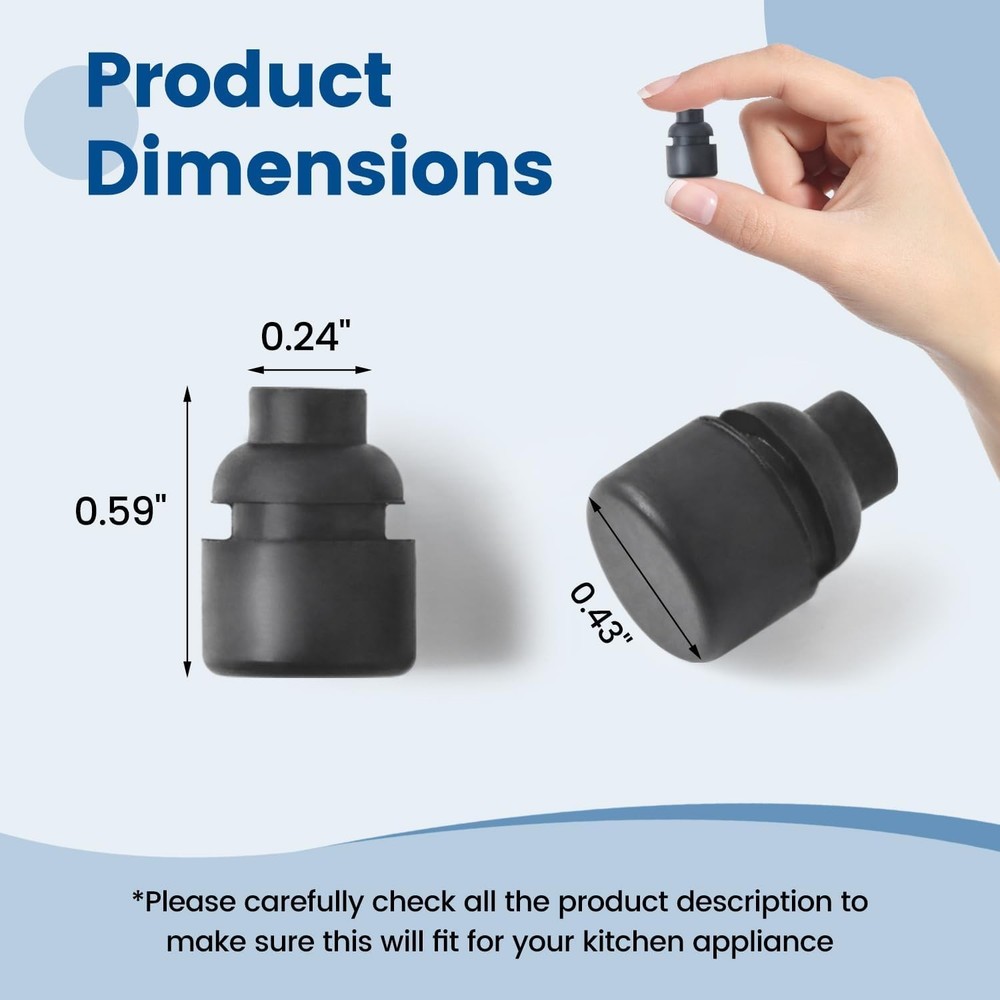 Durable Rubber Bumpers for Slow Cookers (4 Pack) - Easy Installation & Versatile