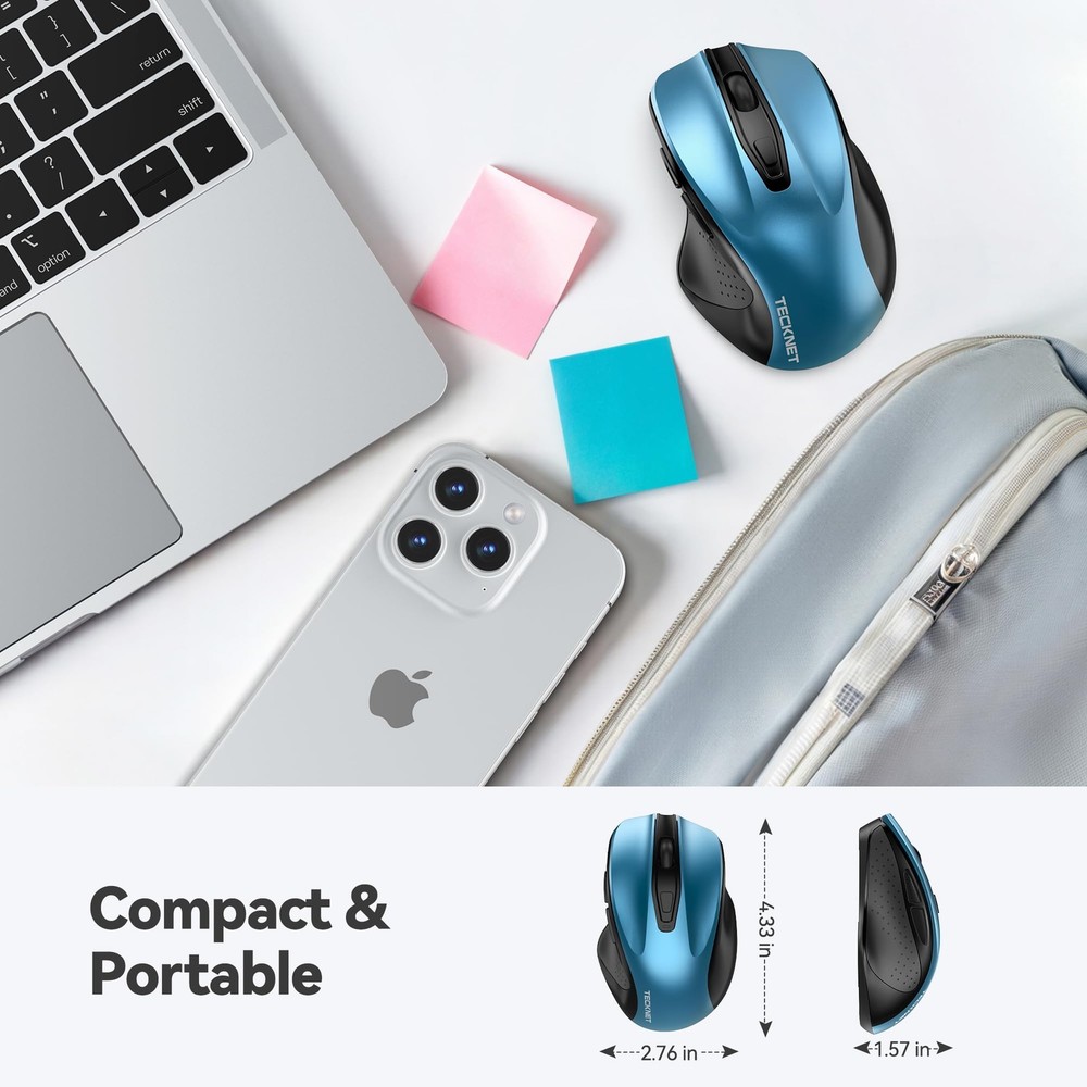 Wireless , 2.4G Ergonomic Optical , Computer for Laptop, PC, Computer, Chrome...