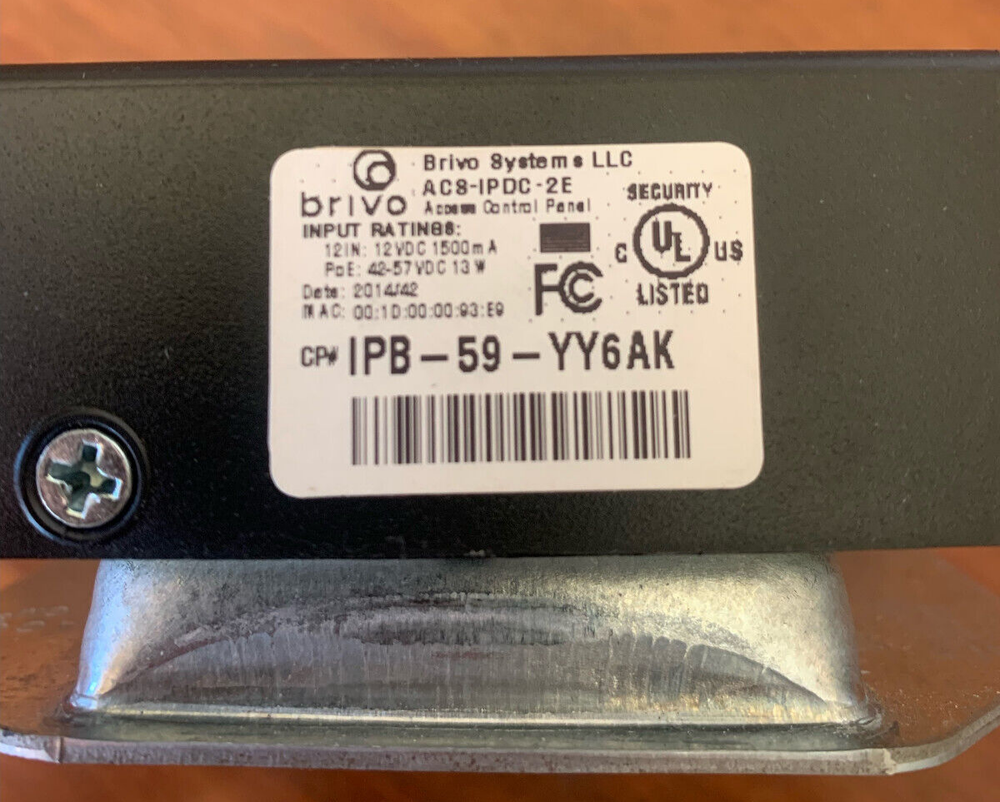 Brivo Systems LLC ACS Door Controller AC8-IPDC-2E USED