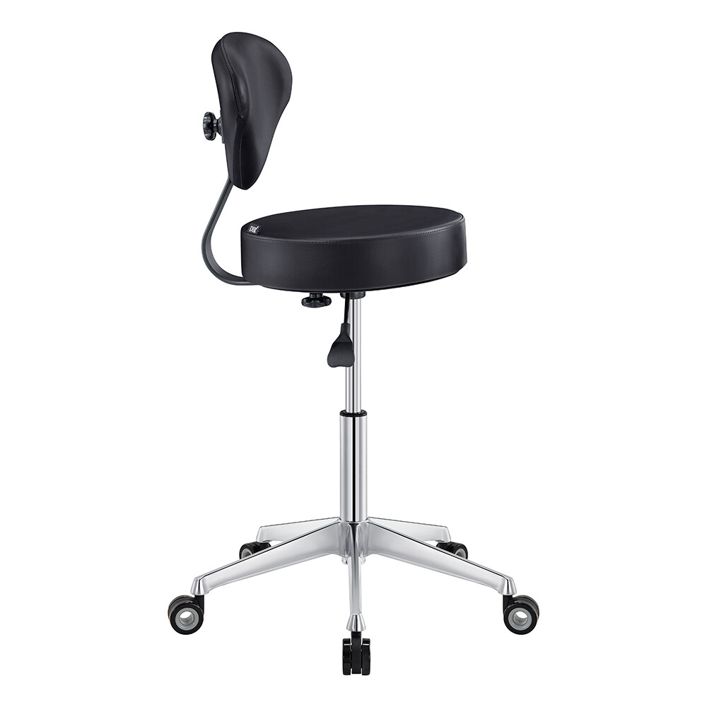 Roller Stool Medical Office All Purpose Adjustable Stool with Easy Glide Wheels