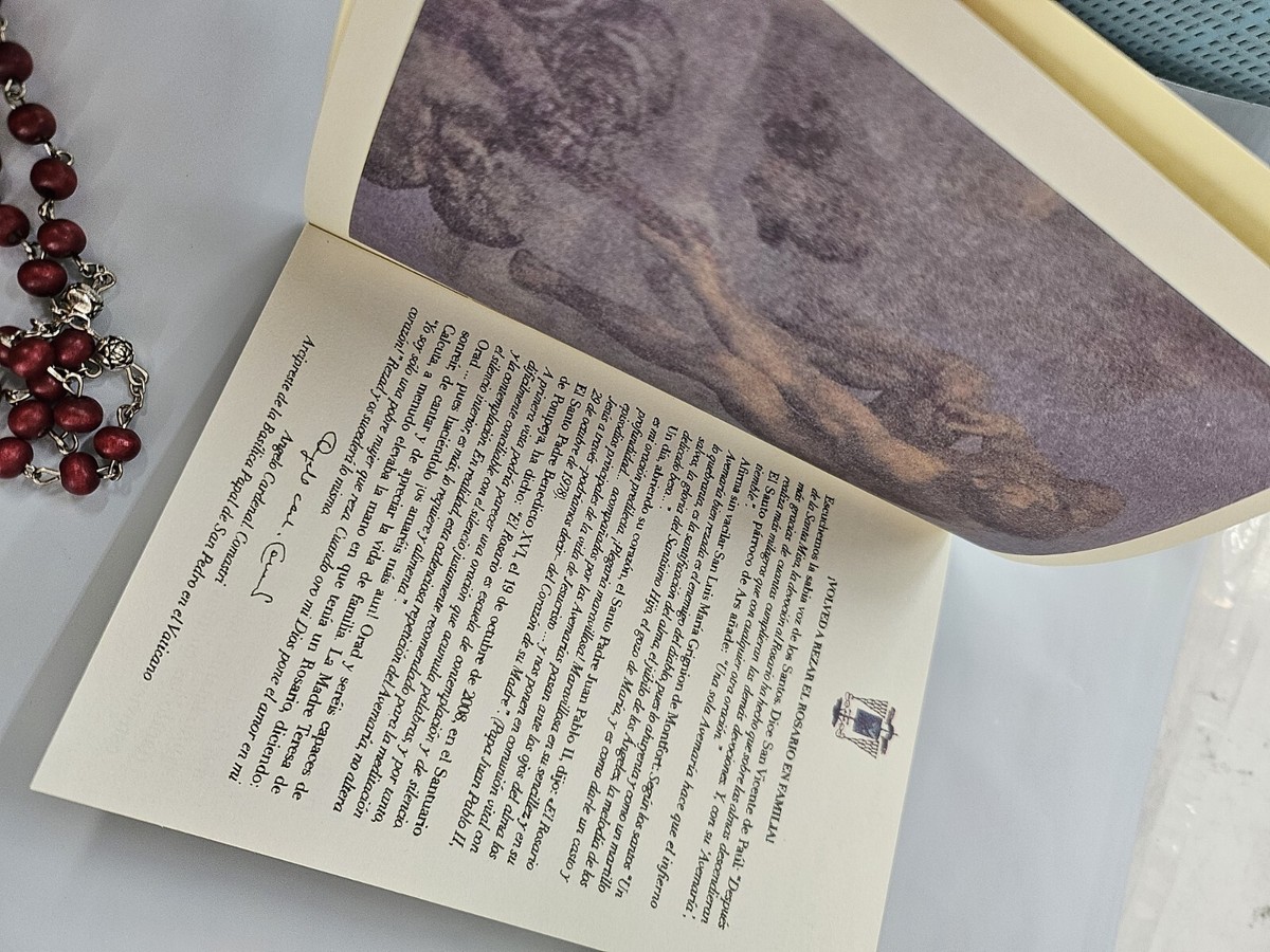 MADE IN ITALY SAINT ST. FRANCIS OF ASSISI wood POPE ROSARY Religious Favor