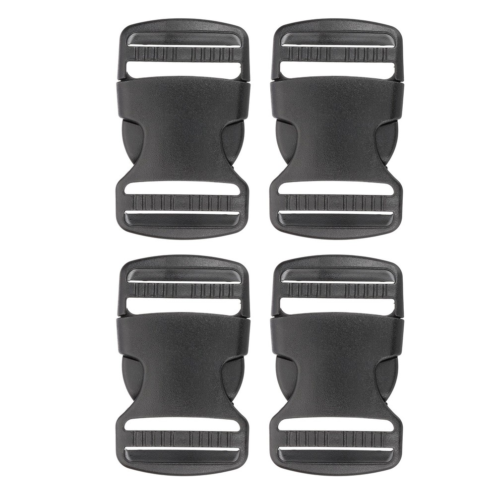 4pcs Quick Side Release Buckles 1-1/2" Dual Adjustable No Sewing Clips Snaps