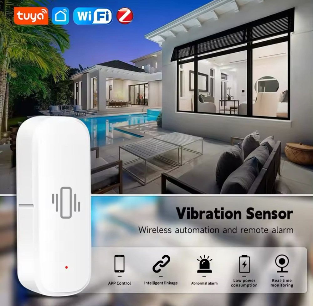 Smart Home WiFi Vibration Sensor Remote Control Home Security