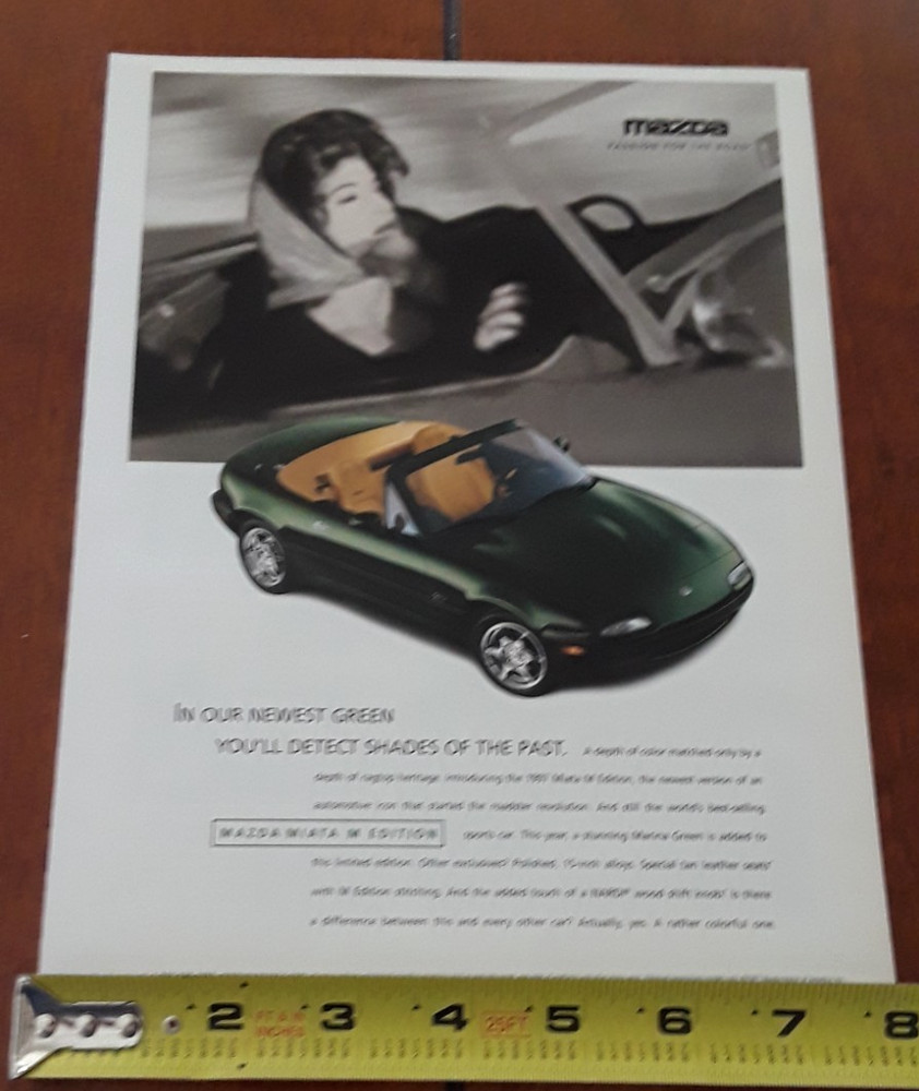 1997 MAZDA MIATA M EDITION ORIGINAL AD