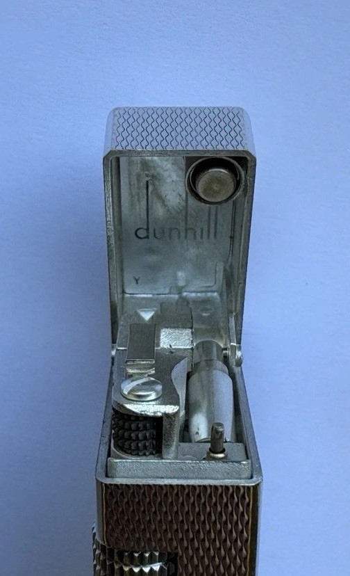 Dunhill Silver ‘Barley’ Rollagas Lighter- Fully Overhauled