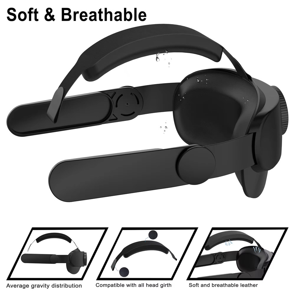 Meta Quest 2 Elite Strap Adjustable Head Strap by HUNDAI - Comfortable Fit