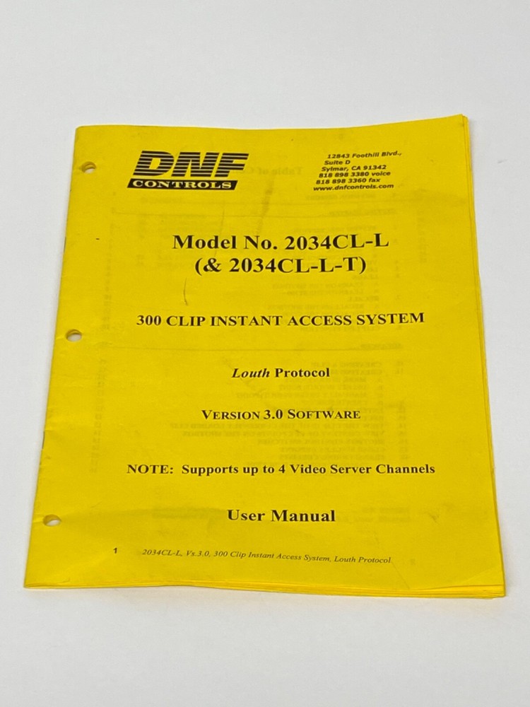 DNF ST300 VTR/DDR CONTROLLER & DLM ST420 SHOTBOX UNTESTED