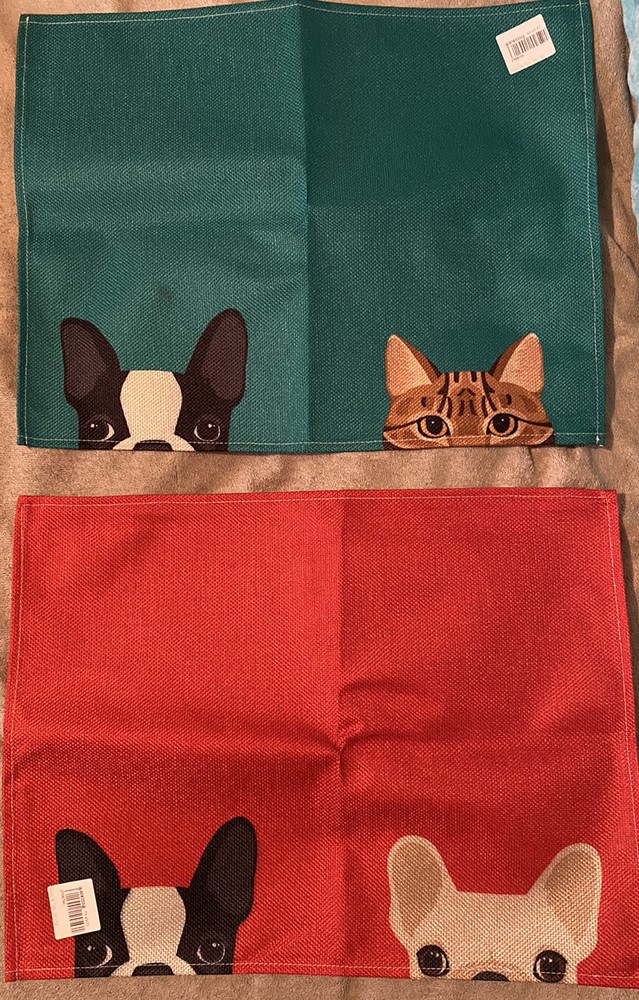 Table Place Setting-6 pcs Adorable Pets-Open box!! New