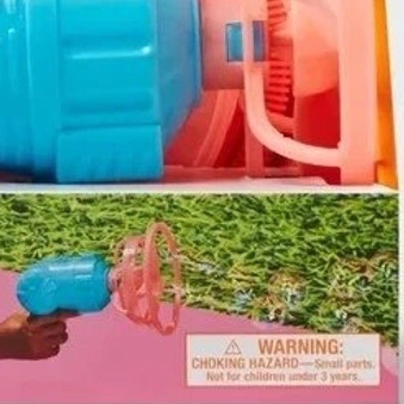 Double Bubble Blaster – Sun Squad Plastic Bubble Blower Toy Ages 3+