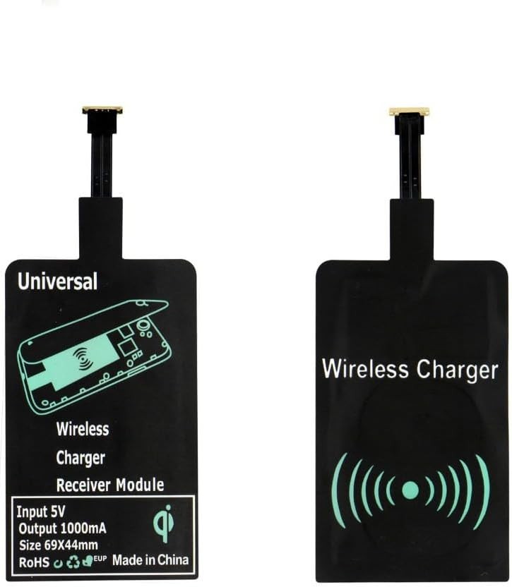 Ultra-Slim Type-C Wireless Charging Adapter for Android Devices - 1000mA