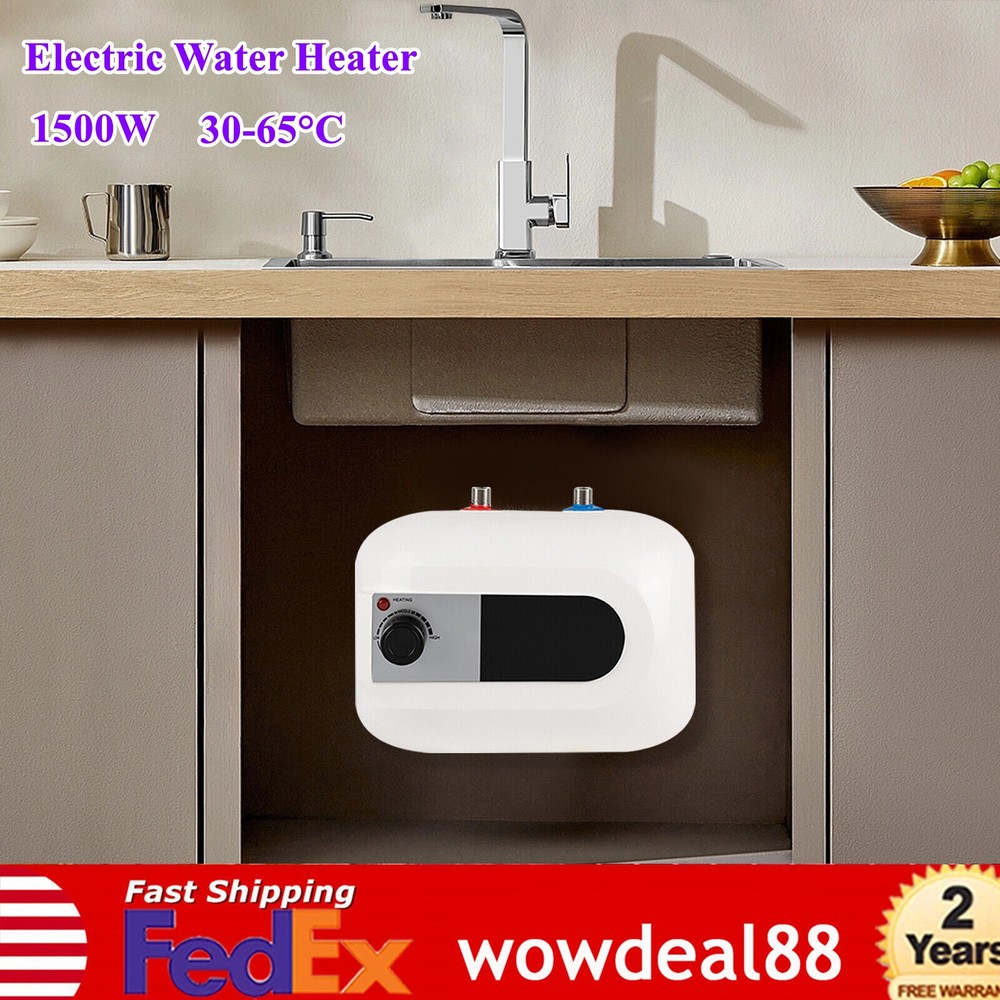 Electric Water Heater Kitchen Instant Hot Water Heater Mini-tank Heater 110v
