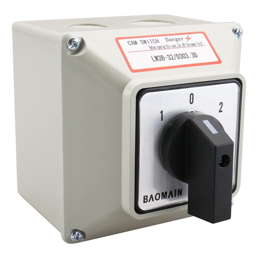 Universal Rotary Changeover Switch with Master Control 660V 32A 12 Terminals