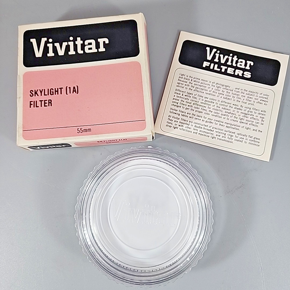 Vivitar 55mm Filter Case Only - w/Box & Filter Guide