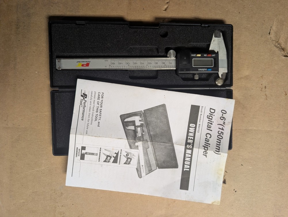Performance Tool Digital Caliper with Case W80152