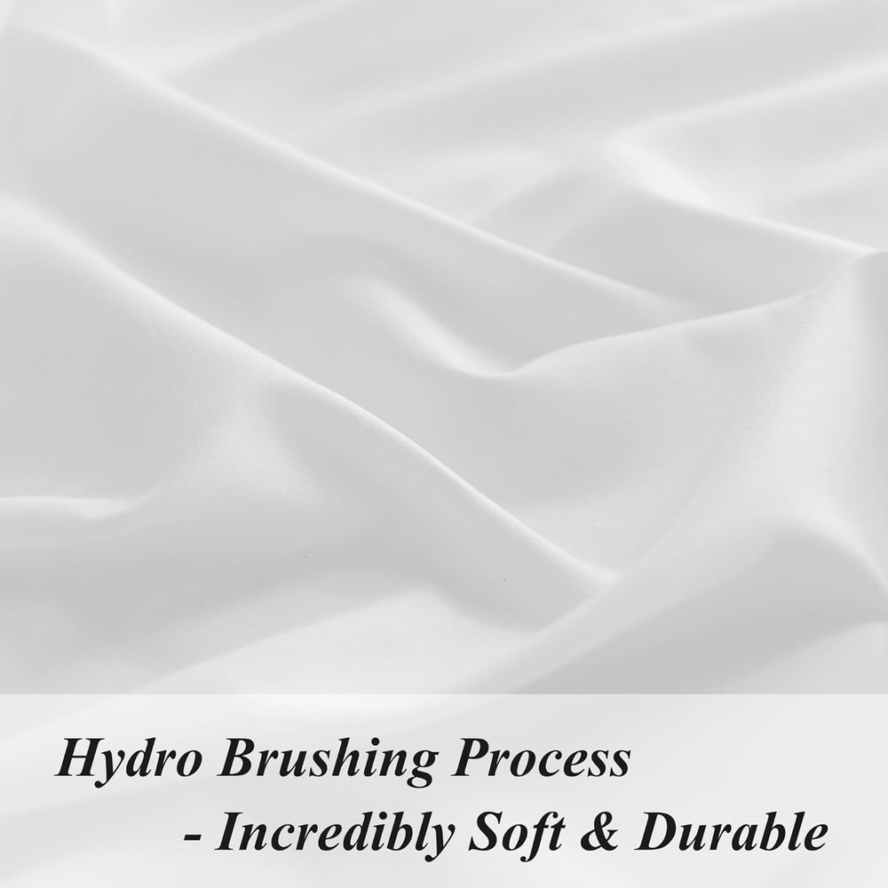 Machine Washable Full Fitted Sheet - Durable Microfiber, 15 Inch Deep Pocket