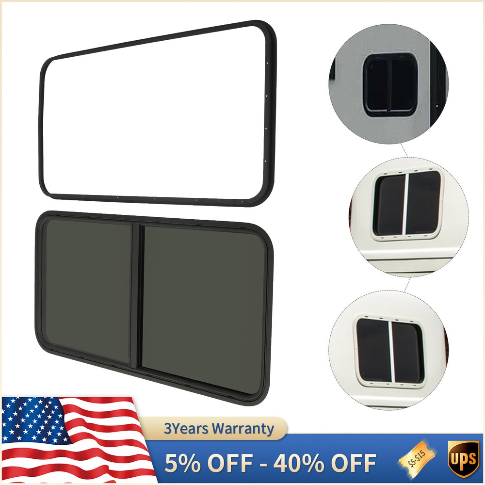RV Window Horizontal Sliding Windows Multiple Wall Thicknesses Waterproof