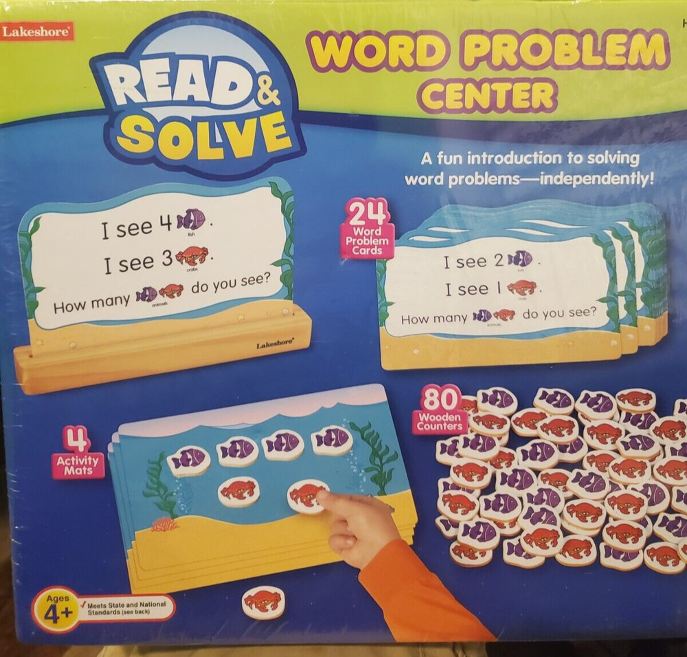 Lakeshore READ & SOLVE: WORD PROBLEM CENTER Ages 4+