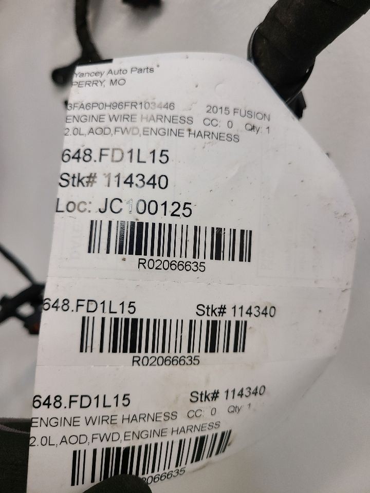 2015 FORD FUSION Engine Wire Harness