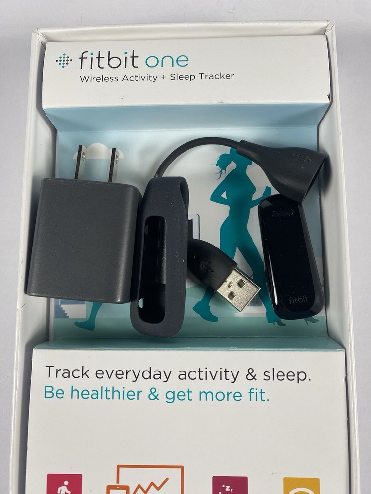 Fitbit One Wireless Activity Sleep Tracker FB103 Black (Untested)