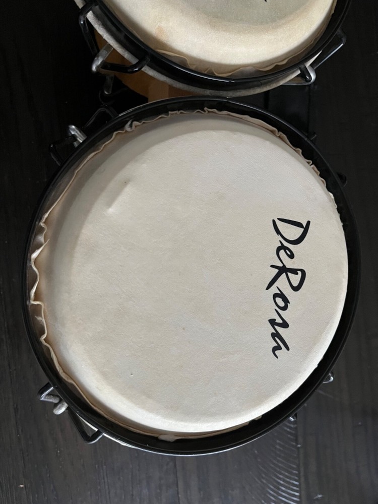 DeRosa Percussion Bongo Drum Set 6” 7” De Rosa