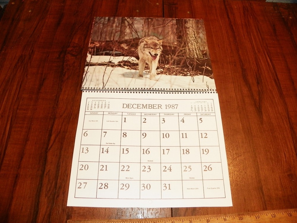 1987 AMERICAN WILDLIFE Calendar