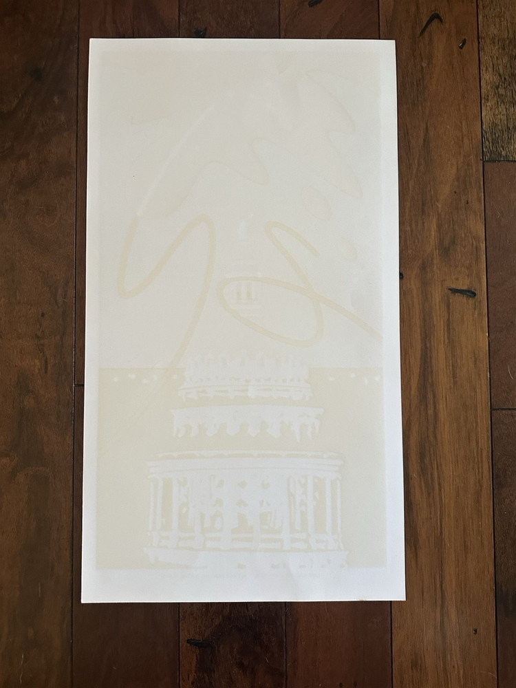 Authentic Guy Juke signed 15x27" silkscreen Austin Capitol 272/1000