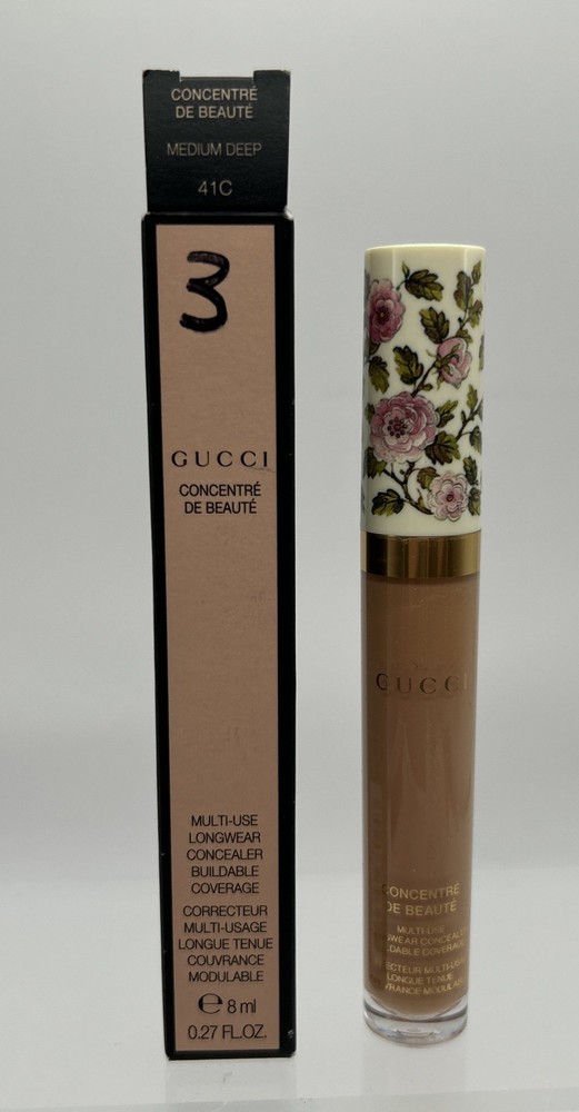 GUCCI Multi-Use Longwear Concealer Buildable Coverage 41C Medium Deep .27 oz NEW