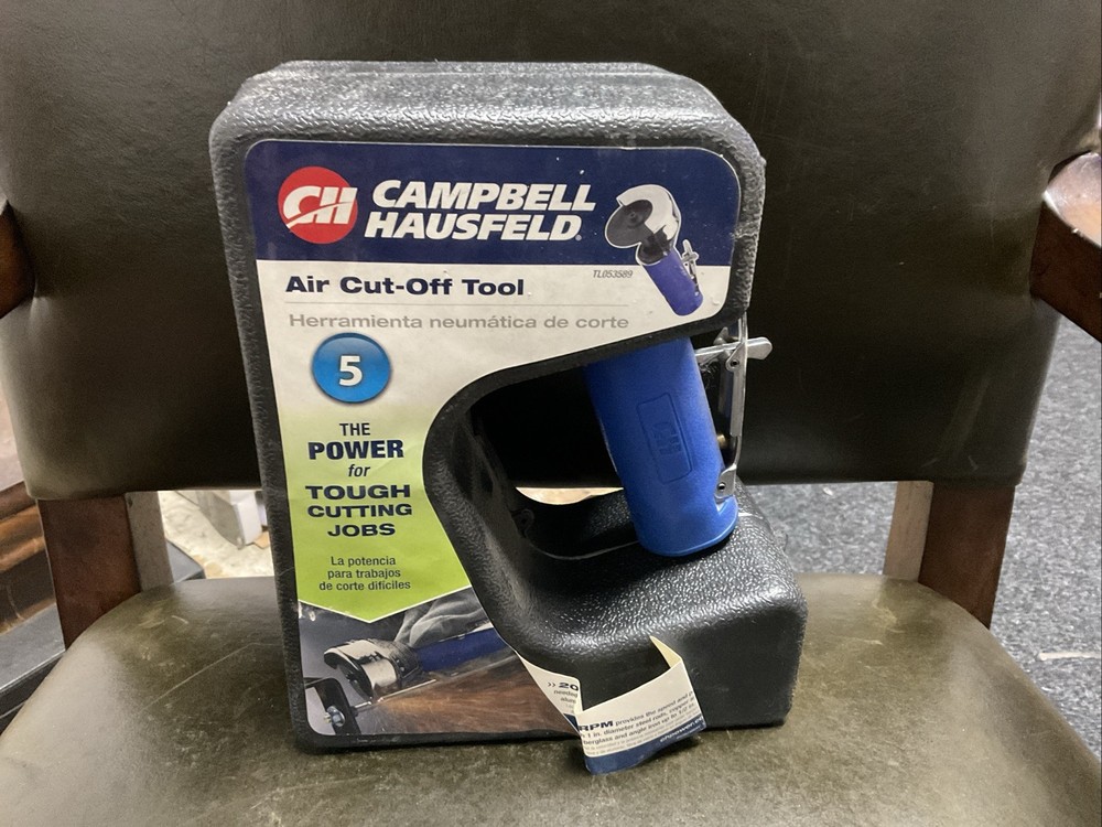 CAMPBELL HAUSFELD AIR CUT OFF TOOL, With Case, 4 Wheels, Tools