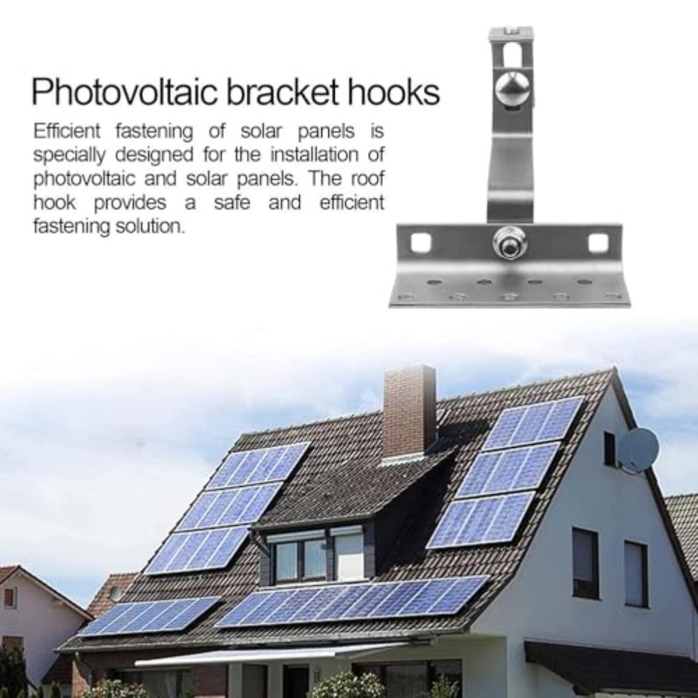 For Easy Install Stainless Steel Solar Panel Mounting Hook Adjustable Design