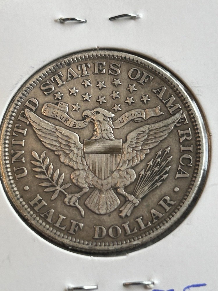 1900 barber half dollar AU