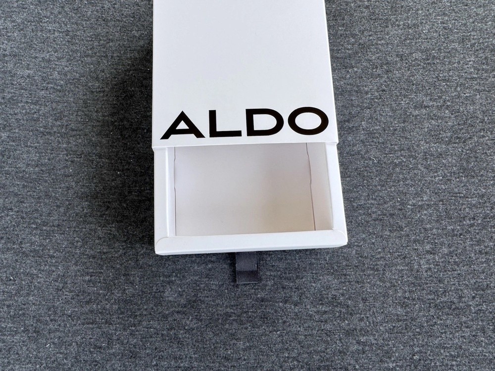 ALDO Empty Drawer Style Gift Box White Logo Accessory Jewelry Storage Box