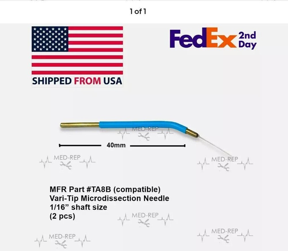 Ellman Vari-Tip Microdissection Needle Electrode Tungsten Wire Tip-Reusable