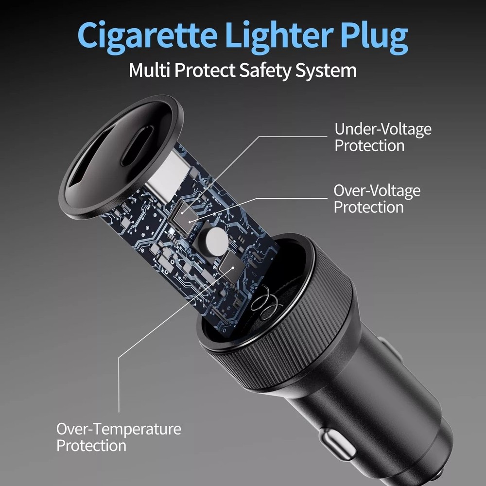 1* For Starlink Mini Power Cable Cigarette Lighter Adapter Vehicle Compatibility