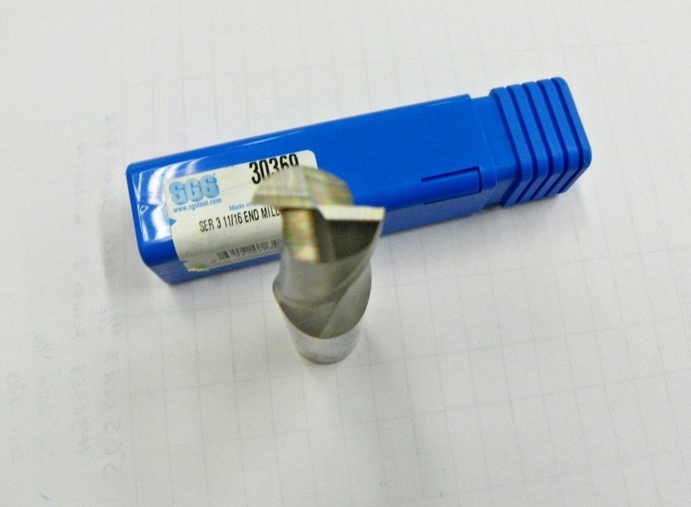 SGS SER 3, 11/16" SOLID CARBIDE END MILL #30369 B834