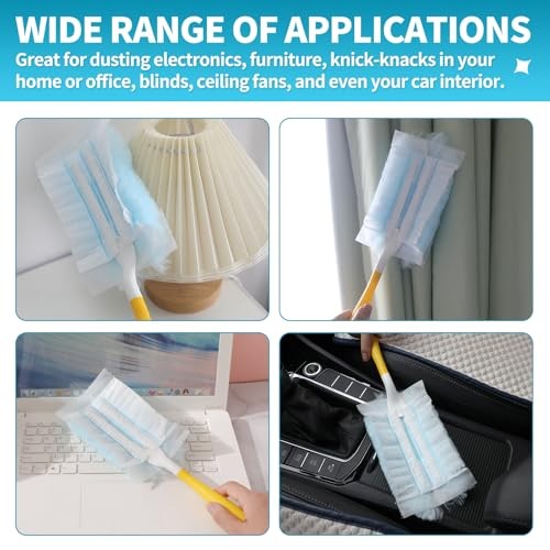 Count Microfibre Feather Duster Refills Compatible with 1 Pcs Short Handle 60
