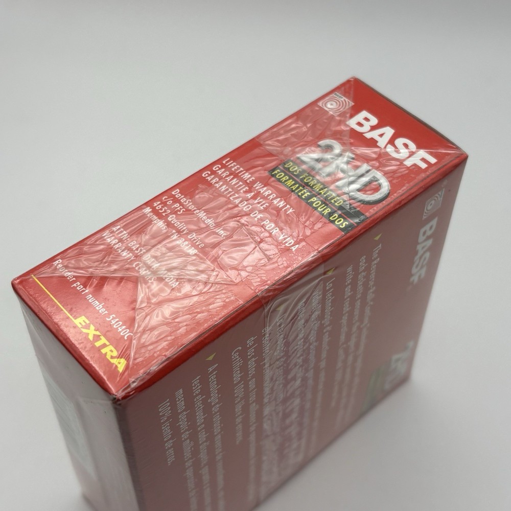 20-Pack Diskettes 3.5" BASF 2HD DOS High Density Diskettes - 2x Boxes NEW