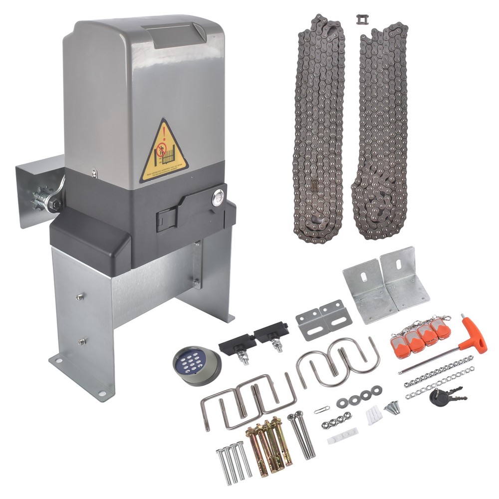 Automatic Motor Remote Kit Sliding Gate Opener with Wireless Keyboard 3300 lbs
