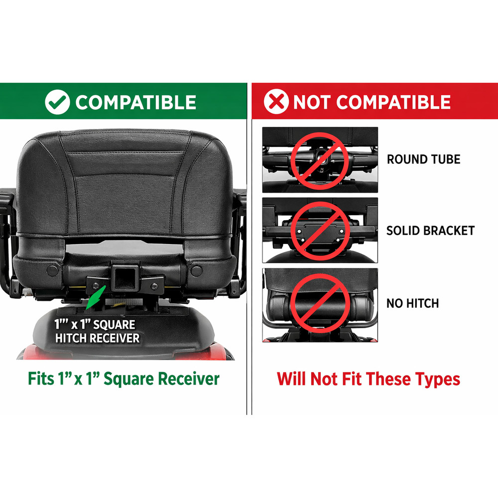 Multi Rear Accessory Holder For Mobility Scooters