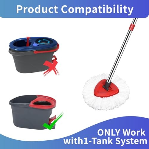 Mop Replace Heads Mop Handle Base Replacement Compatible with O Cedar